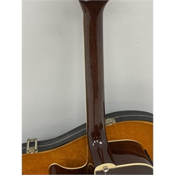  Yamaha model FG-450S-C acoustic/electric guitar with rosewood back and sides and spruce top, fitted with Artec Edge-Nds chromatic tuner, L104cm, in hard carrying case. From the collection of the late John Burgess of Beverley who played in the bands Penjants, Wine, Strollers, Revox, Sound Foundation, Pickle Belly Alley, Ragamuffins and Jerryattricks.