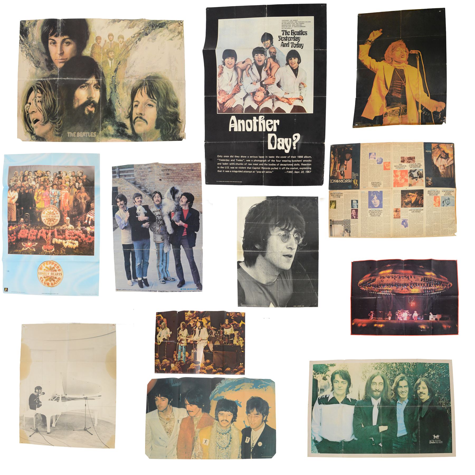 Collection of 1970s and 1980s Beatles and Wings posters