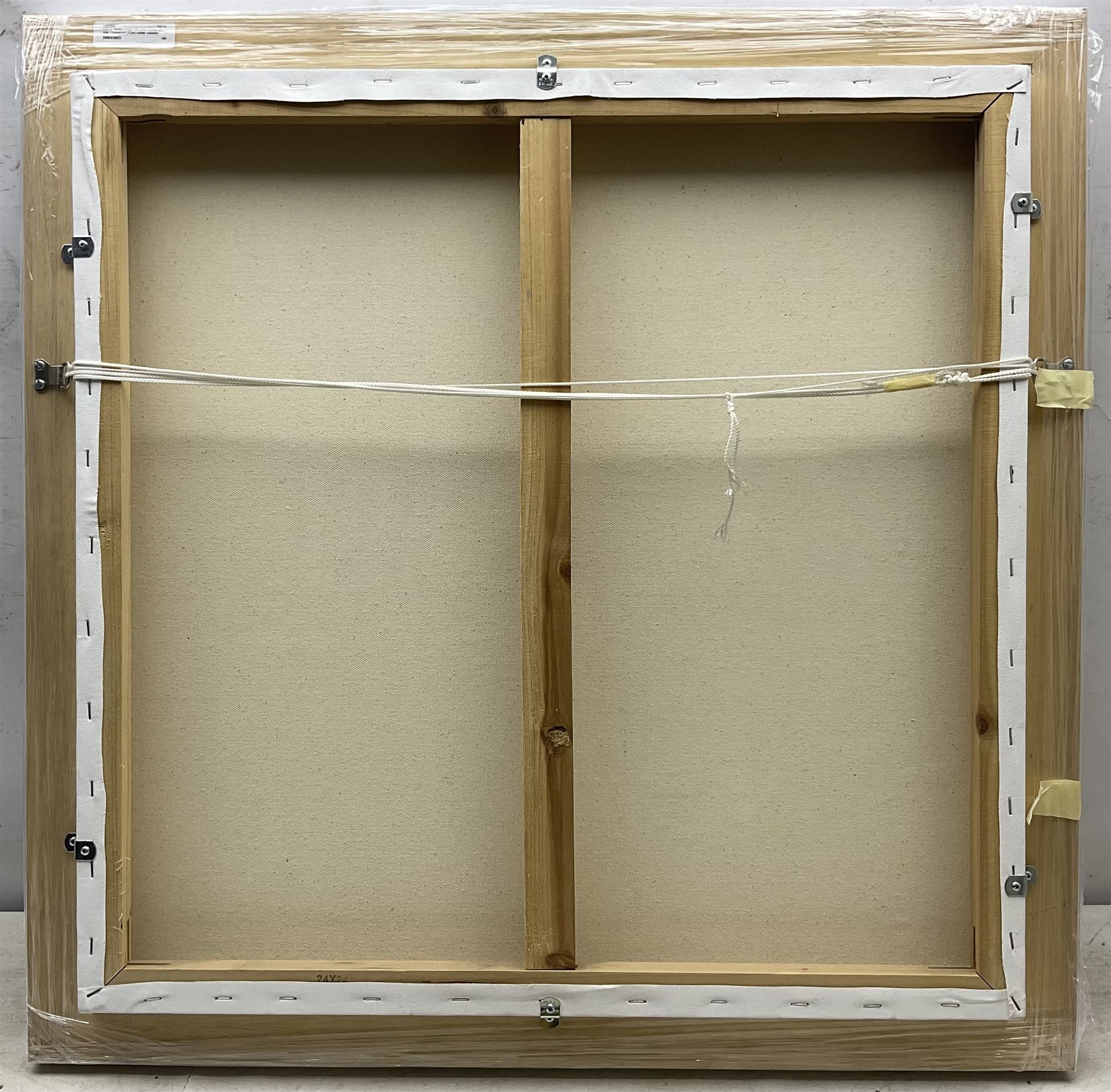 Frances Winder (British Contemporary): The Old Stone Bridge, acrylic on canvas signed 59cm x 59cm