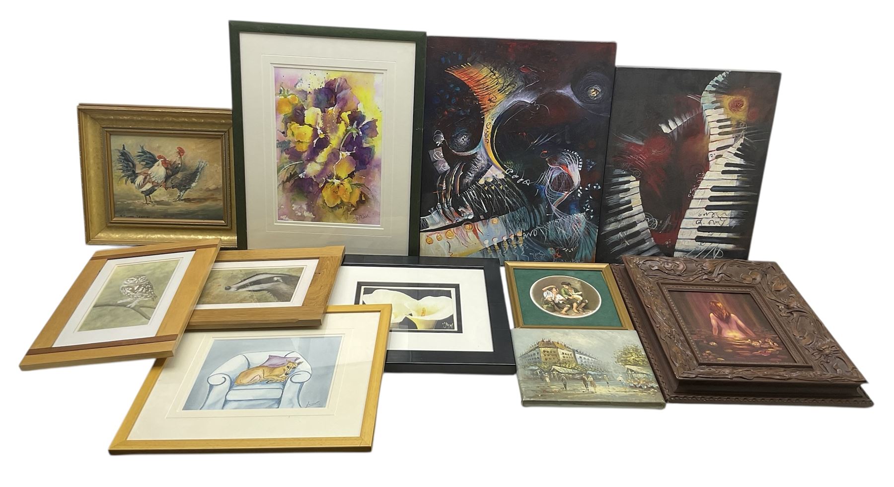Collection of original oils and watercolours, artists to include Amada Pickles, Angela McCall, Dianne Heap and others (11)