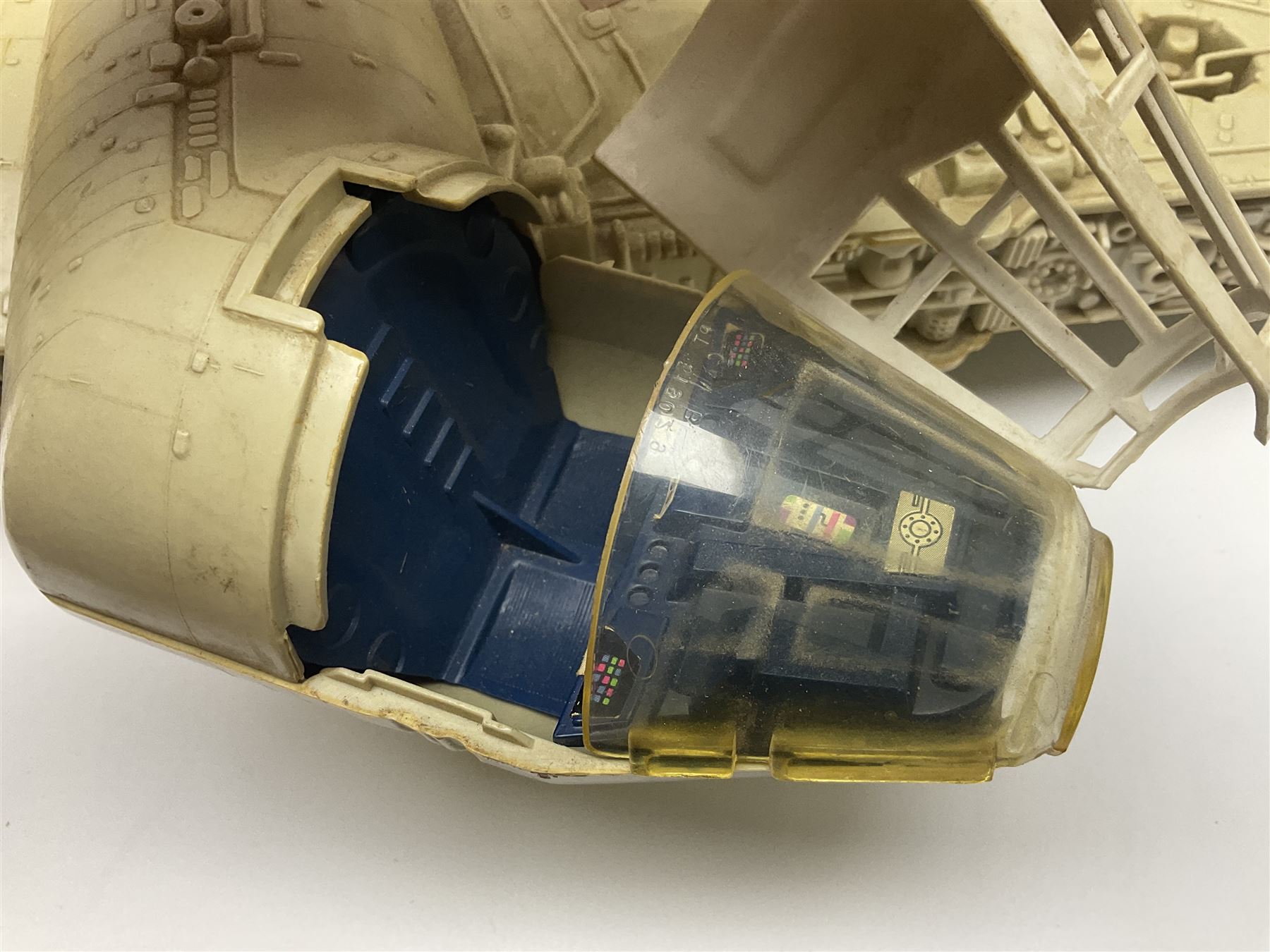 Star Wars - two unboxed vintage Star Wars vehicles comprising Millenium Falcon with 3 3/4