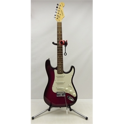  Tanglewood 'Nevada' electric guitar, H98cm, with a guitar stand, bag and Snark tuner  