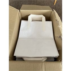 Stainless steel bar buckets, measuring cups, shaker, white sulphite bags, takeaway bags, bamboo shot paddles etc- LOT SUBJECT TO VAT ON THE HAMMER PRICE - To be collected by appointment from The Ambassador Hotel, 36-38 Esplanade, Scarborough YO11 2AY. ALL GOODS MUST BE REMOVED BY WEDNESDAY 15TH JUNE.