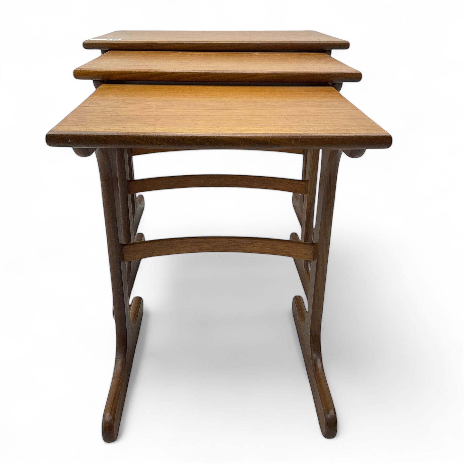 G-Plan - nest of three teak tables 