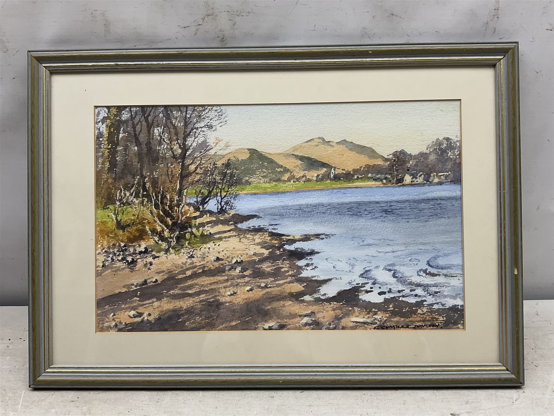 Ernest Charles Simpson (British 1915-2007): ''Saddleback on Blencathra from Derwentwater' 'Kettlewell' 'The Rainforest Vancouver Island - Canada' and 'Kilchurn Castle - Loch Awe', four watercolours signed, titled in a later hand verso, largest 35cm x 52cm (4)