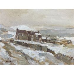 William B Dealtry (British 1915-2007): North Yorkshire Moors Winter Landscape, oil on board signed 34cm x 45cm