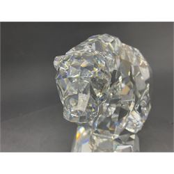 Swarovski Crystal polar bear Nanuc, designed by Heinz Tabertshofer H13cm