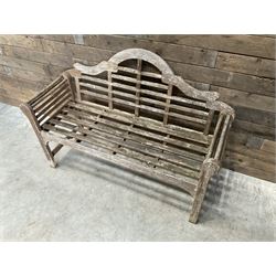  Lutyens design teak garden bench