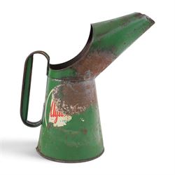 Clarington Highways lamp, together with a bialaddin lamp and three oil jugs