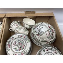 Johnson Bros Indian Tree dinner and tea wares in two boxes