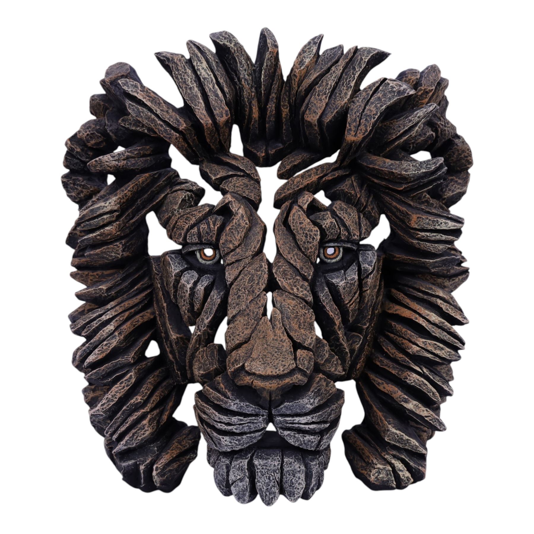 Matt Buckley for Edge Sculpture - 'Savannah Lion', composite bust, H53cm
