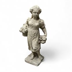 Set of four Cast stone Traditional Seasons, Including Spring, Summer, Autumn & Winter