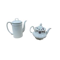 Wedgwood Houses of Parliament coffee set and Royal Albert Sweet Violets tea set and Lladro and similar figures