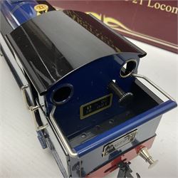 Darstaed '0' gauge - SDJR 2-6-2 tank locomotive No.26 in blue/black; boxed with original packaging and invoice dated 04/02/2017.