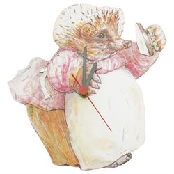 Collection of ten Beswick Beatrix Potter figures, brown back stamps, a Rupert figure and a number of Beatrix Potter prints