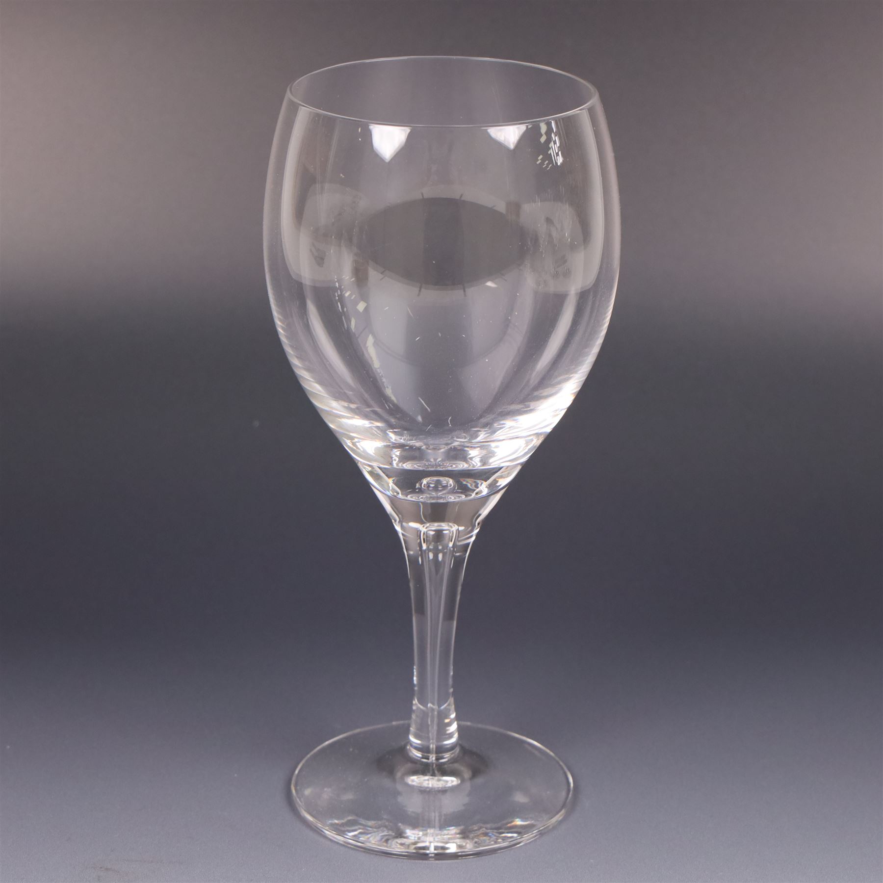 Dartington Crystal Charlotte suite for six, comprising wine, flutes, goblets and water glasses, all with boxes 