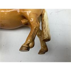 Beswick Norwegian Fjord Horse in Dun gloss, no. 2282, printed mark beneath, H16cm
