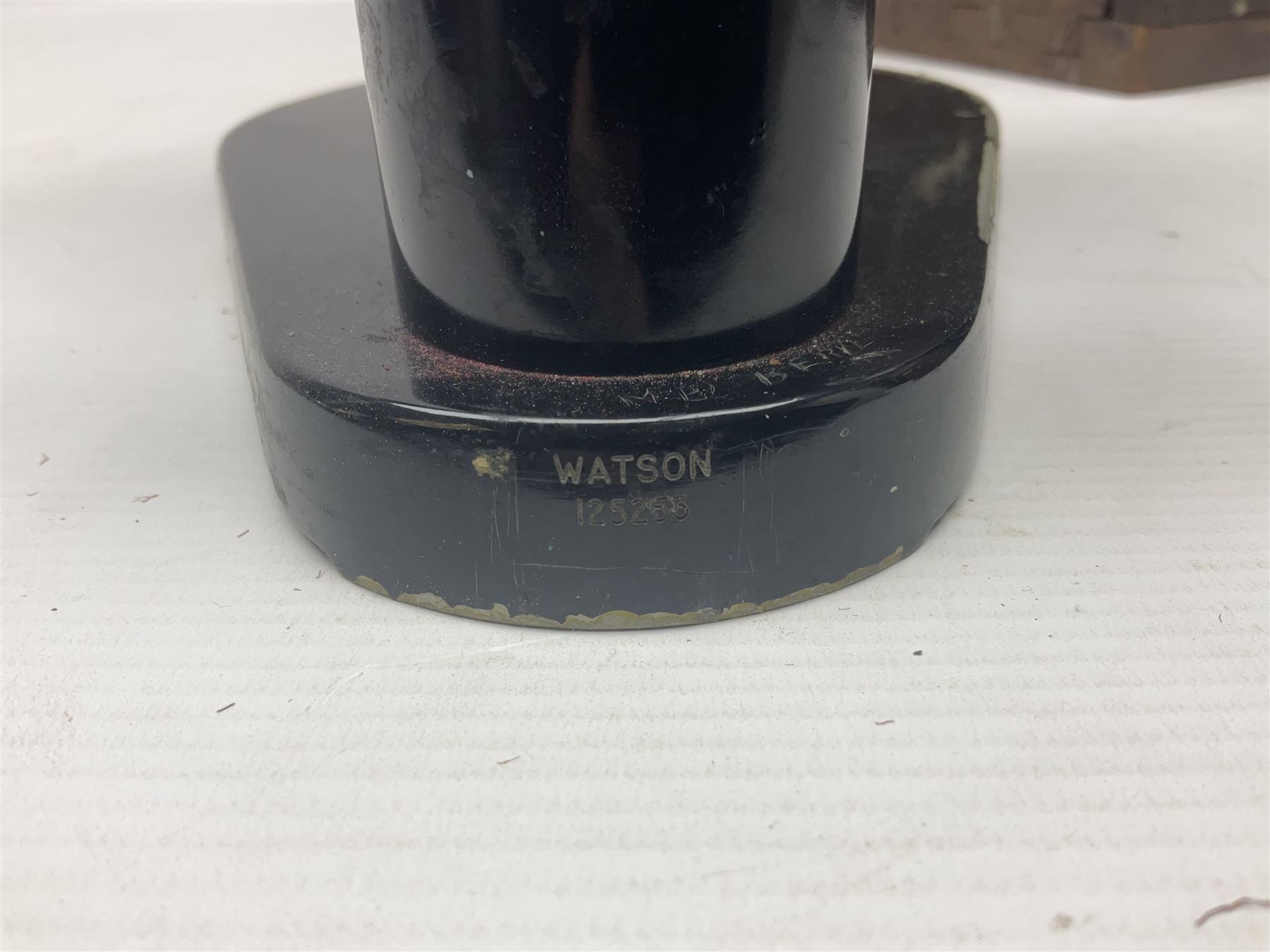 Three W. Watson & Sons microscopes, comprising Barnet binocular no 125253, Kima no 123196 and Service no 44858, all boxed 