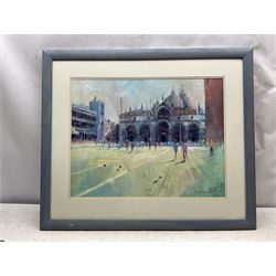 Graham Duckmanton (British 1946-): St Mark's Basilica Venice, oil on board signed 43cm x 56cm