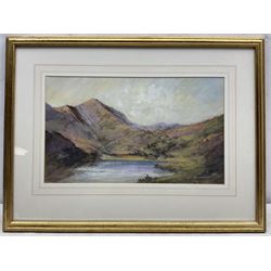 Colin Russell (Middlesbrough 1932-2009): Lake District Landscape, oil on board signed 24cm x 41cm