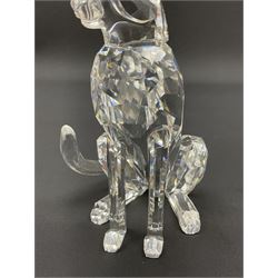 Six Swarovski Crystal big cat figures, to include lion, two lion cubs, tiger etc 