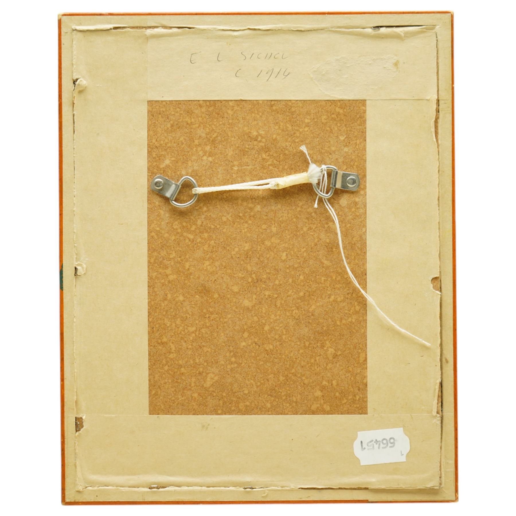 Ernest Leopold Sichel (British 1862-1941): Portrait of a Girl and Seated Nude, pastel and pencil sketch, the latter signed in pencil, the former attributed on mount max 18cm x 13cm (2)