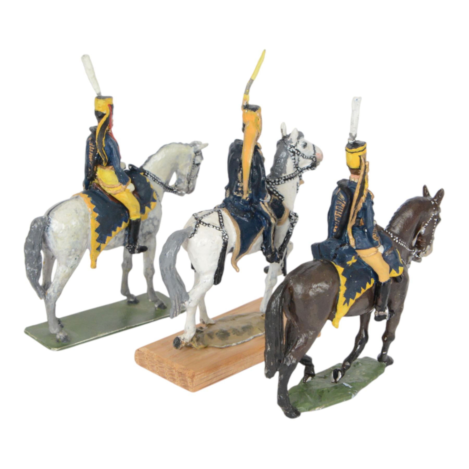 Holgar Eriksson three Napoleonic Swedish Hussars H9cm