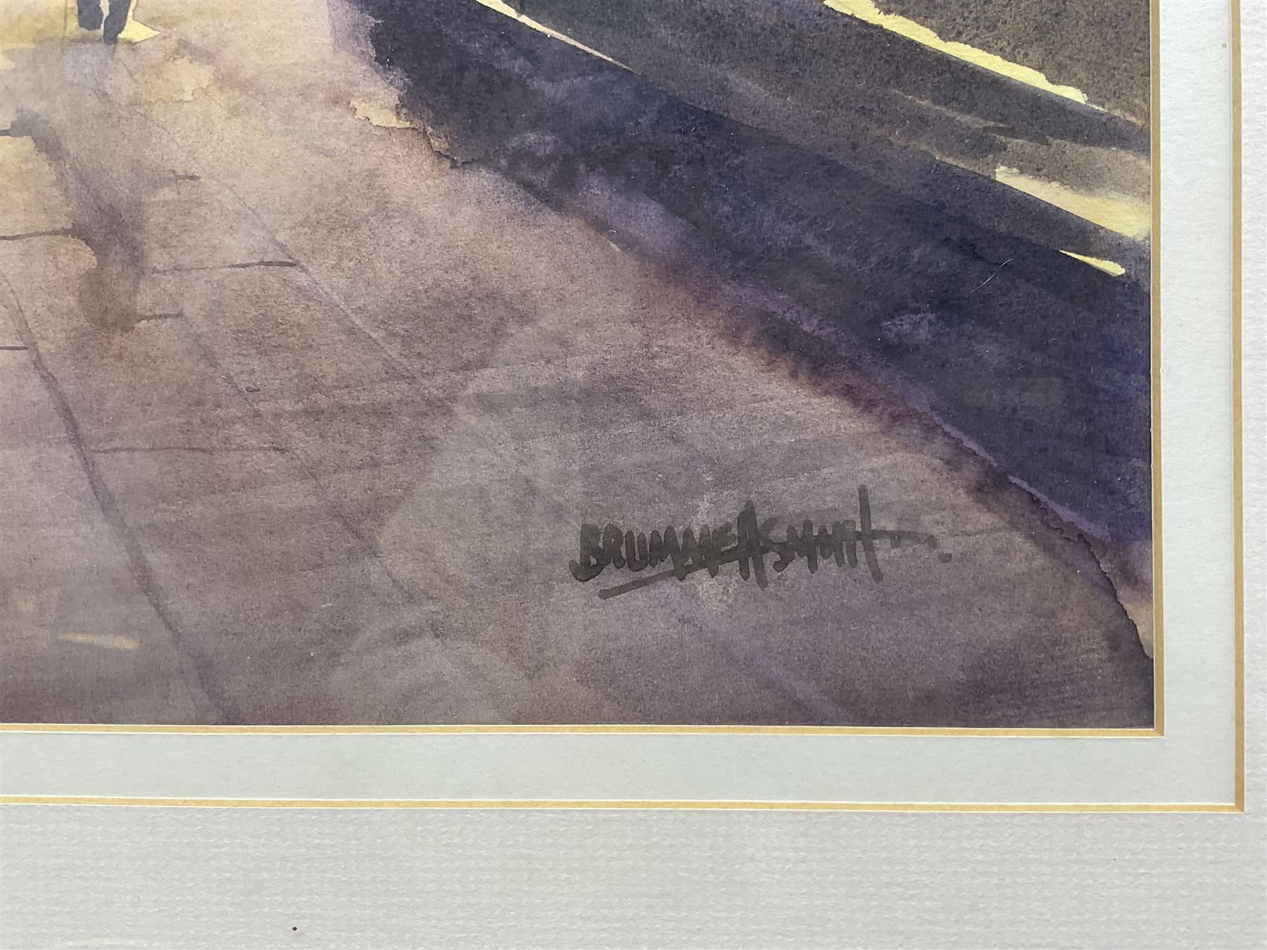 Tony Brummell Smith (British 1949-): 'Winter Light - San Marco Venice', watercolour signed, titled and dated 1998 verso, 26cm x 73cm 