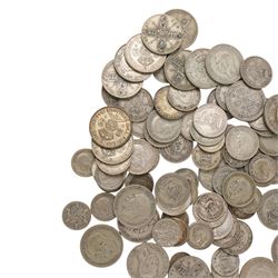 Approximately 550 grams of Great British pre-1947 silver coins