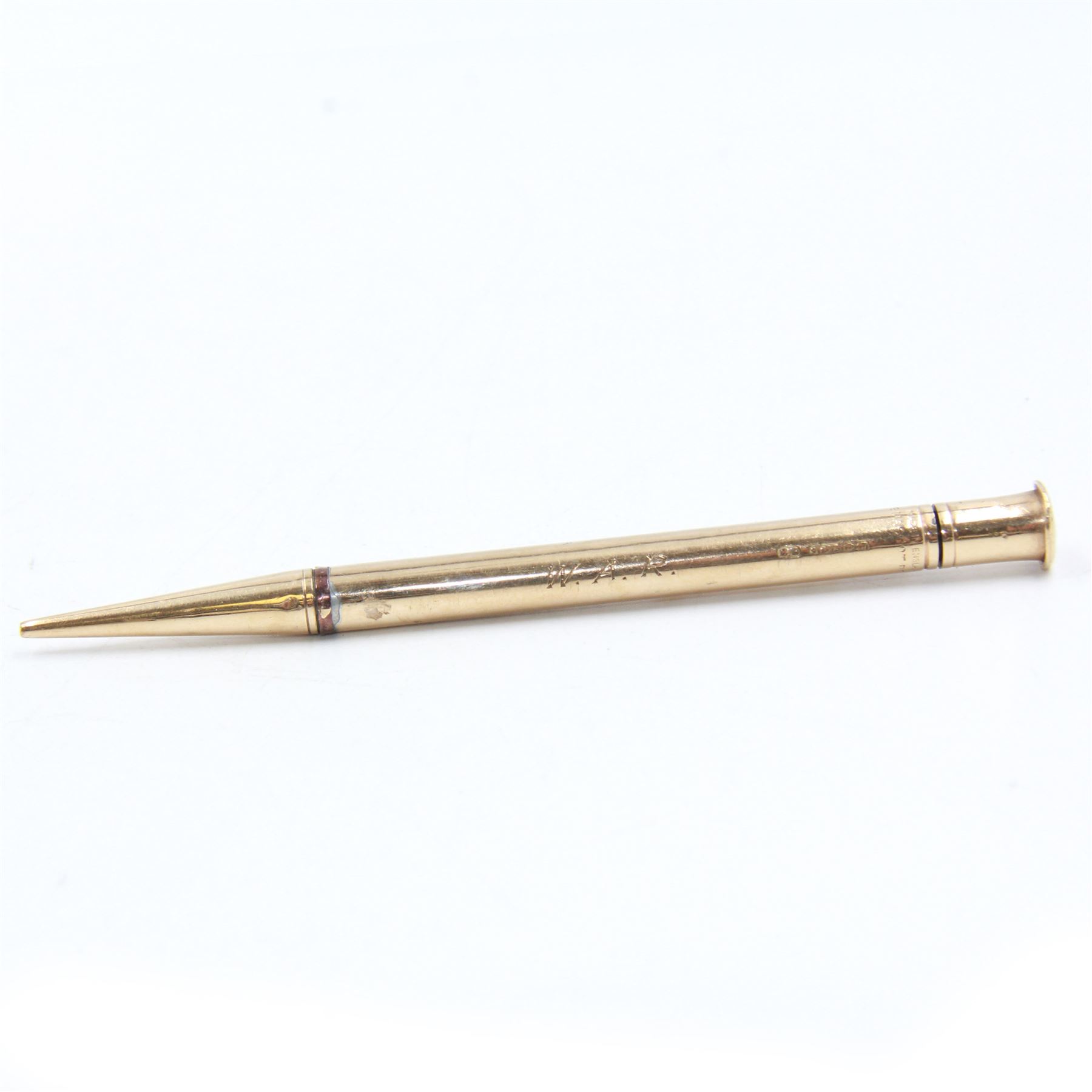9ct gold 'The Mascot' propelling pencil | Writing Instruments | 103829