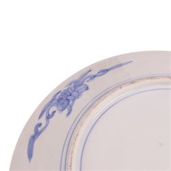 Imari vase decorated with peonies and blossoming branches, together with an imari charger, vase H31cm