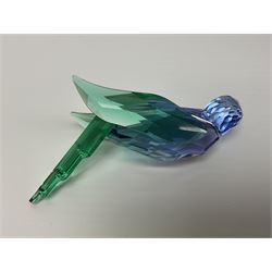 Fourteen Swarovski Crystal bird figures, to include toucan, mandarin duck, swans, parrot, cranes etc 