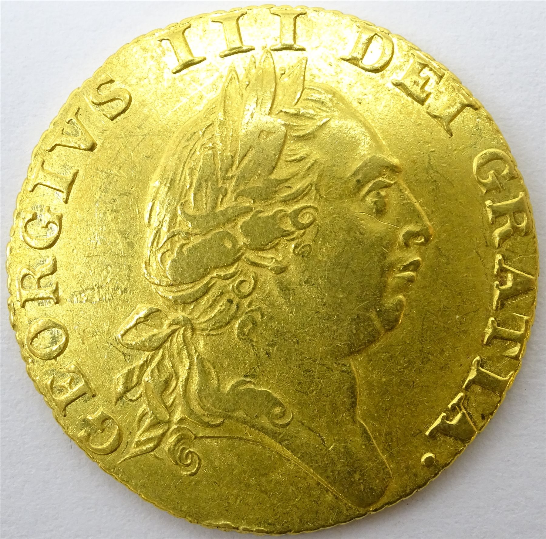 III 1787 gold 'spade' Guinea Coins & Banknotes