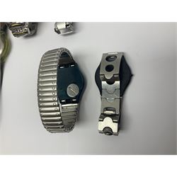 Six Swatch wristwatches, including automatic example
