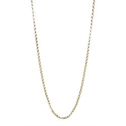 9ct gold belcher link necklace, hallmarked