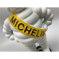 Cast iron Michelin man figure, H38cm
