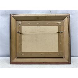 John Ambrose (British 1931-2010): Boats Resting in the Harbour, oil on board signed 29cm x 39cm 