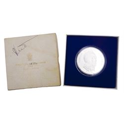 Republic of Panama 1974 twenty balboas silver proof coin, cased