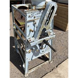 Duckworths Double vintage cast iron conical fruit cleaning machine  - THIS LOT IS TO BE COLLECTED BY APPOINTMENT FROM DUGGLEBY STORAGE, GREAT HILL, EASTFIELD, SCARBOROUGH, YO11 3TX