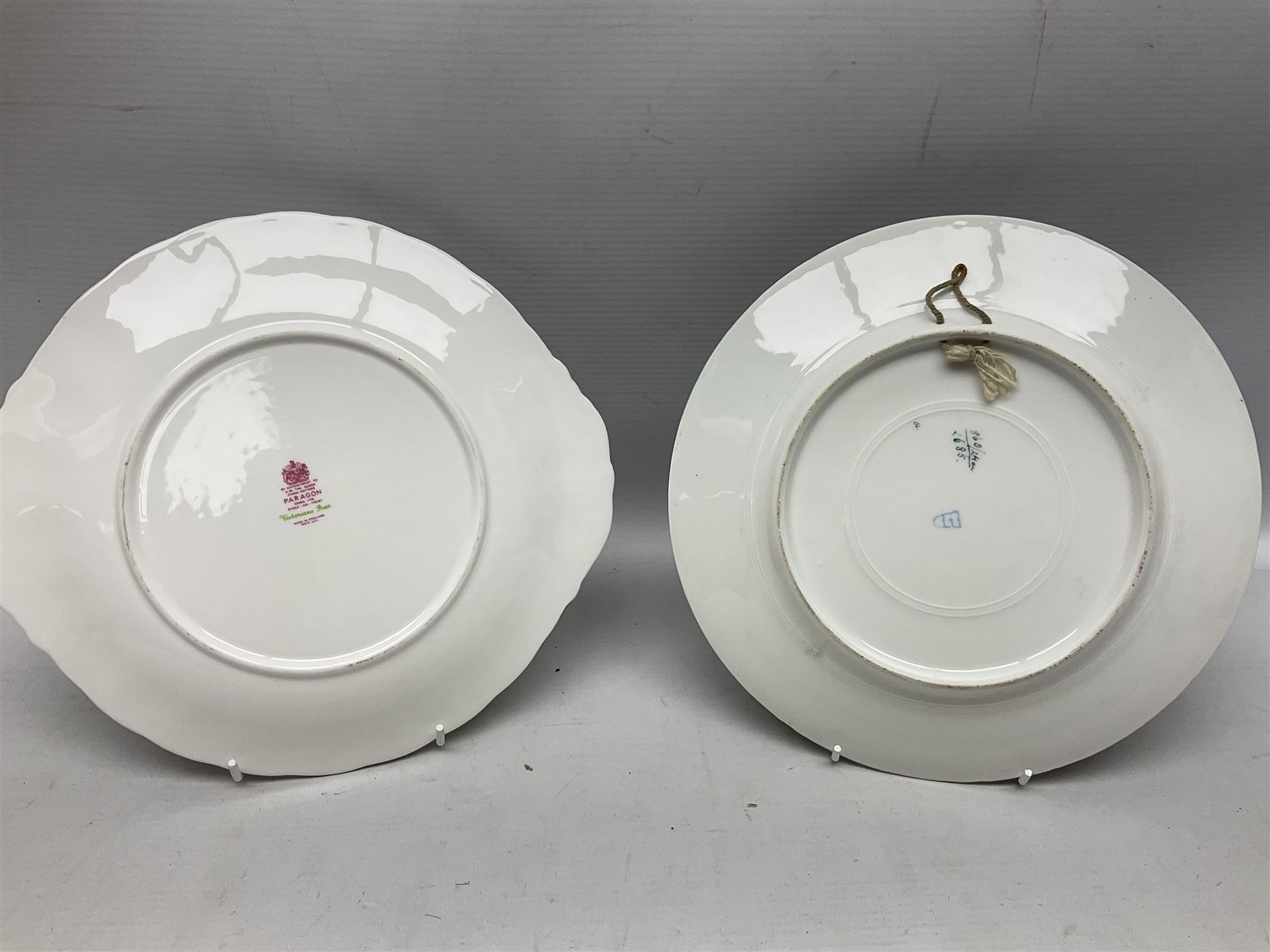 Paragon Victoriana Rose pattern tea service six and Paragon Country Lane pattern tea service for two and Vienna style plate