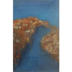 Madeleine Eyland (Belgian/British 1930-2021): 'Sea Link', pastel signed 37cm x 26cm 
Provenance: artist's studio collection; exh. Royal Academy Summer Exhibition 2003, label verso. Marie-Madeleine Eyland (neé Legrain) was born in 1930 at Floriffoux, Belgium; she lived most of her life in Scarborough working as a nurse and an artist.