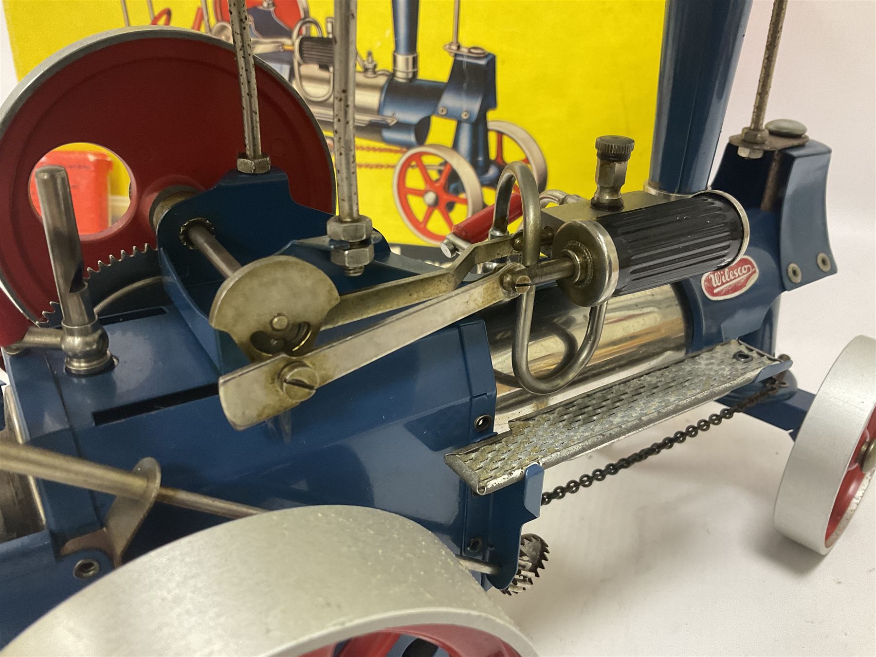 Mamod TE1A Wilesco Dampftraktor live steam tractor, with original box 