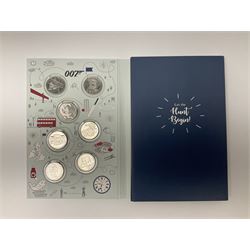 The Royal Mint 'The Great British Coin Hunt Quintessentially British A to Z' 2018 ten pence coin set, in card folder