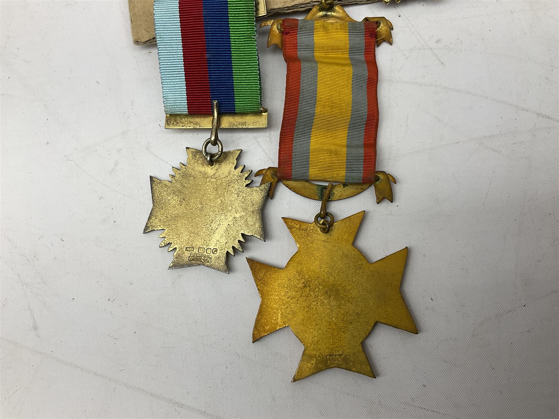 Masonic and similar jewels/medals to include Royal Antediluvian Order of Buffaloes, hallmarked, L.A Vallette Lodge No. 815, hallmarked, R.A.O.B Justice Truth Philanthropy, etc 