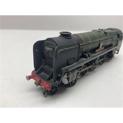 Hornby Dublo - 2-rail Class N2 0-6-2 tank locomotive No.69550; boxed with instruction leaflet; and Rebuilt West Country Class 4-6-2 locomotive 'Barnstaple' N0.34005; with paperwork in associated 2230 box (2)