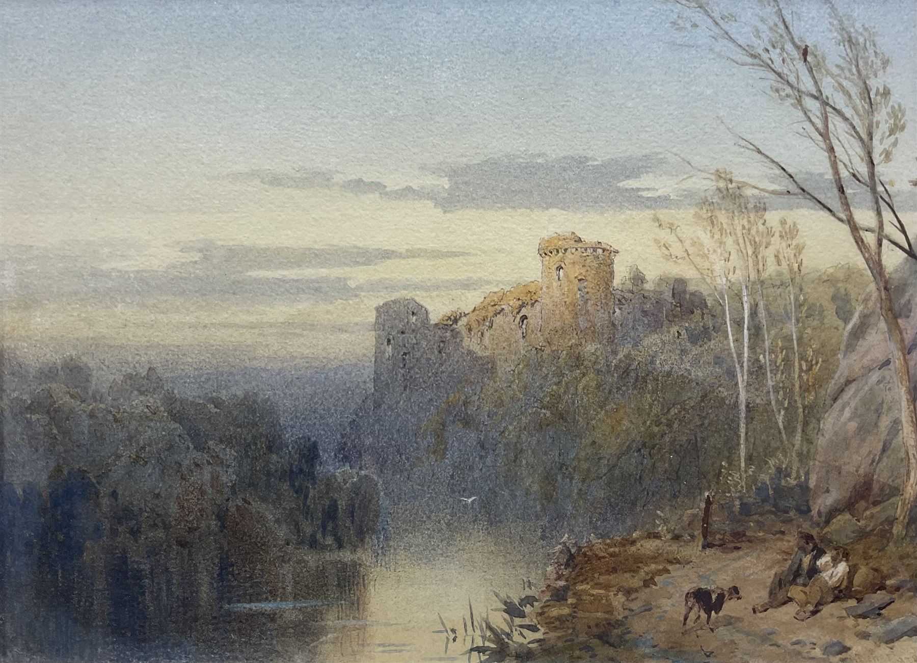 Thomas Miles Richardson Jnr. (British 1813-1890): 'Bothwell Castle', watercolour signed and dated 1878, titled on the original slip 19cm x 26cm 
Provenance: private collection, purchased James Alder Fine Art, Hexham; with Peter Francis Auctioneers 24th February 2016 Lot 177