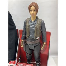 Star Wars - seven Jakks Pacific Big-Figs comprising Jyn Erso, Poe Dameron, Han Solo, Stormtrooper, Captain Phasma, Praetorian Guard and K-2SO; all boxed (7)