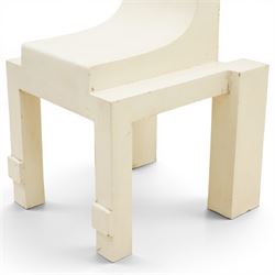 Robert Clatworthy RA (British 1928-2015): 'Chair', cast fibreglass resin sculpture in white finish, W58cm D58cm H128cm
Provenance: Illustrated on page 120 of the artist's catalogue raisonne; gifted directly by the artist to the vendor's partner