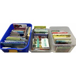 Collection of various books, to include a quantity of cookery examples, others on the British Countryside, Greek Islands, etc., in three boxes 