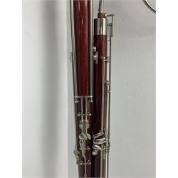 Lafleur bassoon imported by Boosey & Hawkes from Czechoslovakia, serial no.8 2600; in fitted hard carrying case with crooks and accessories